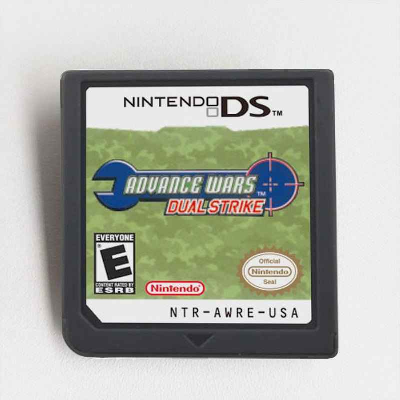 Advance Wars Dual Strike Games Game Case & Cart