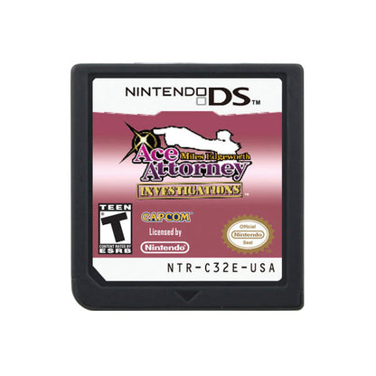 Ace Attorney Investigations Miles Edgeworth Game Case & Cart