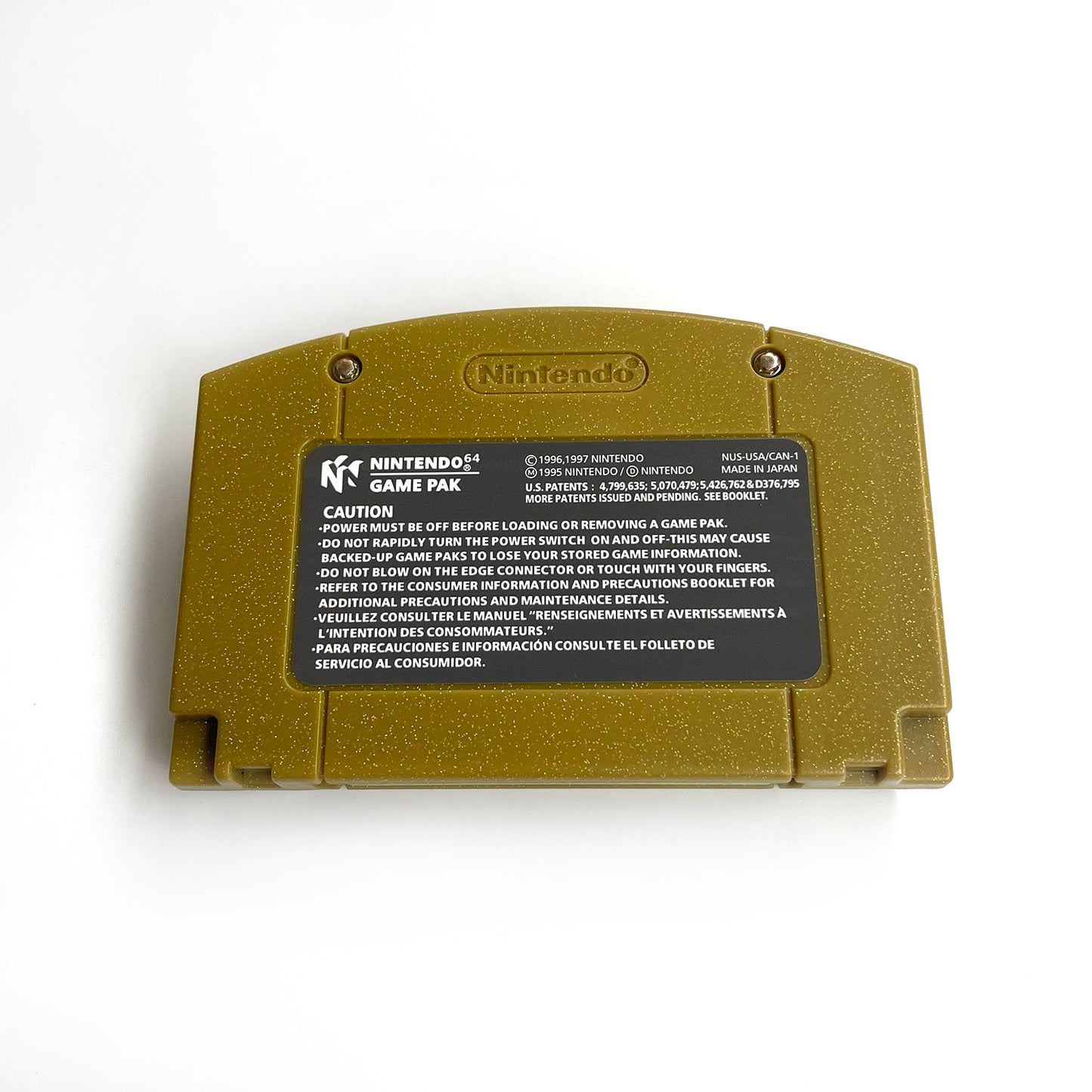 Pokemon Gold Version Game With N64 Case & Cart