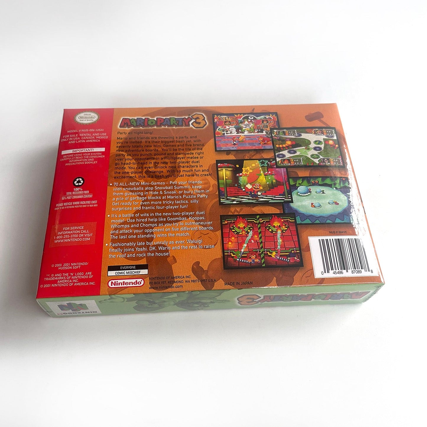 Mario Party 3 Game With N64 Case & Cart