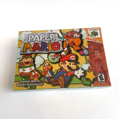 Paper Mario Game With N64 Case & Cart