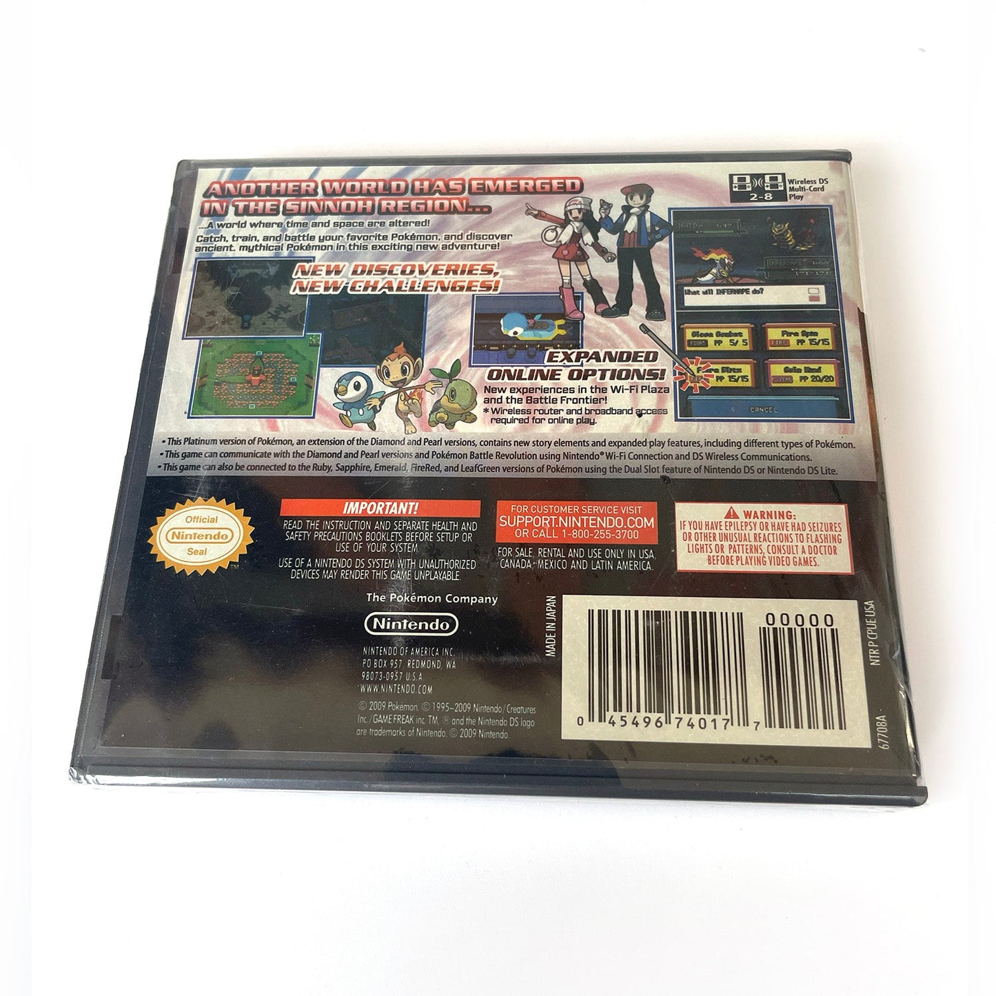 Pokemon English Platinum Version Game with Case & Cart (USA)