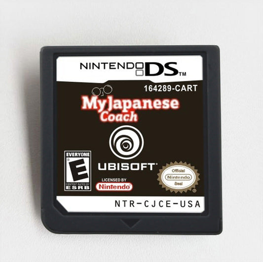 My Japanese Coach Ds Touchscreen Kanji Practice & Voice Drills Game Case & Cart