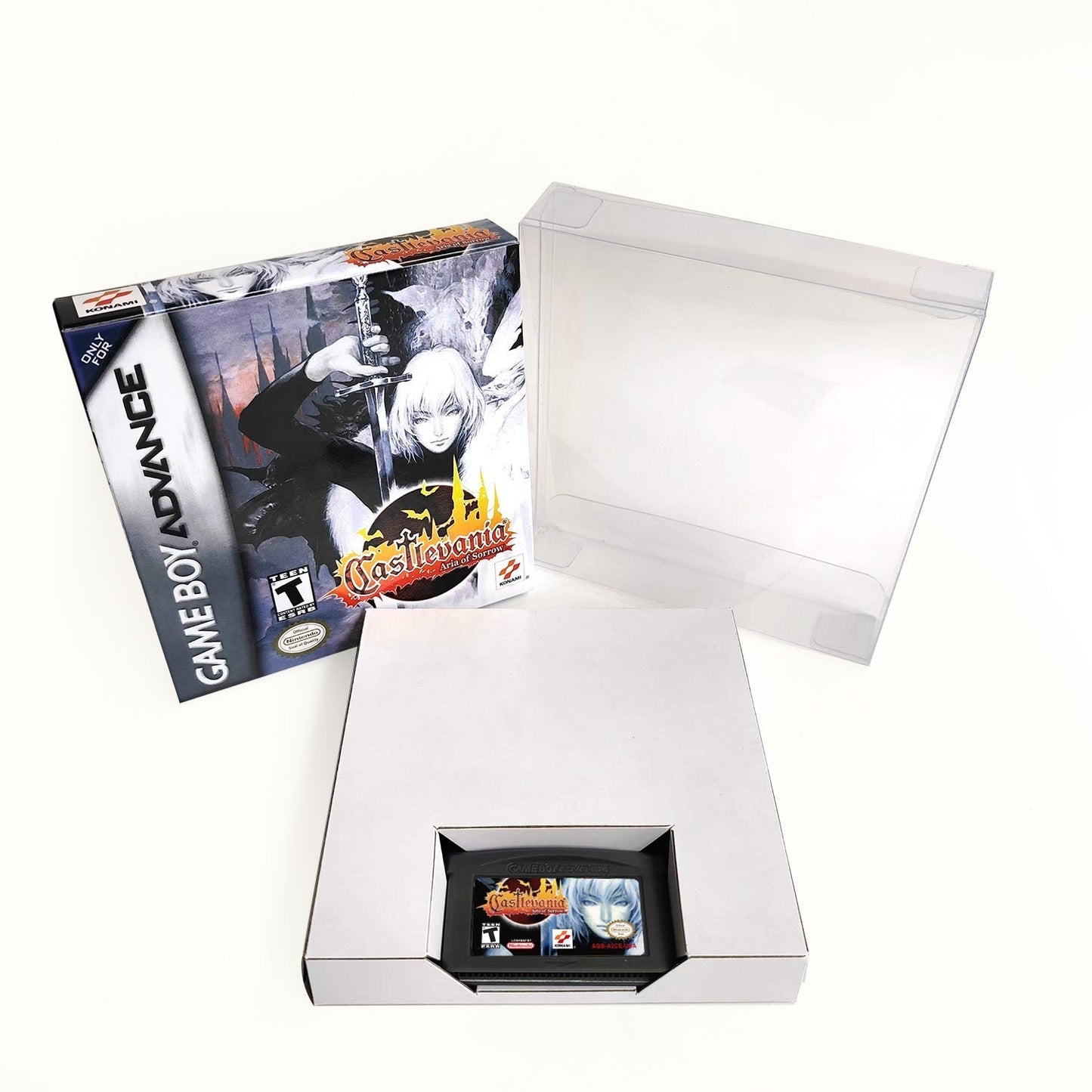 Castlevania: Aria of Sorrow – GBA Game Cartridge (With Tray, Box & Manual) - Romcarts