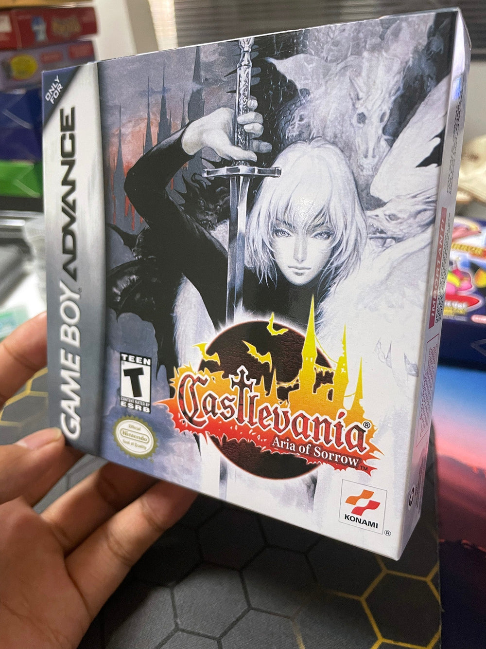 Castlevania: Aria of Sorrow – GBA Game Cartridge (With Tray, Box & Manual)