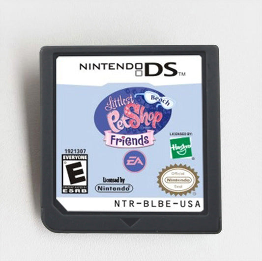 Littlest Pet Shop Beach Friends Ds Sim 20+ Beach Breeds 60+ Accessories & Water Games Game Case & Cart