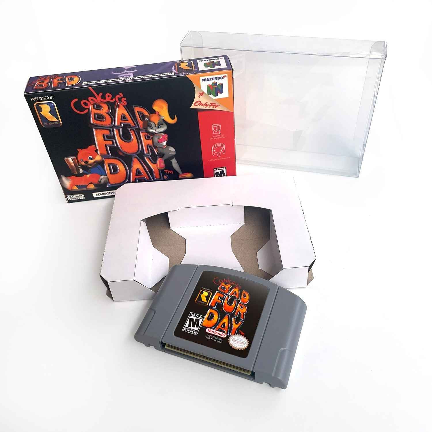 Conkers Game With N64 Case & Cart