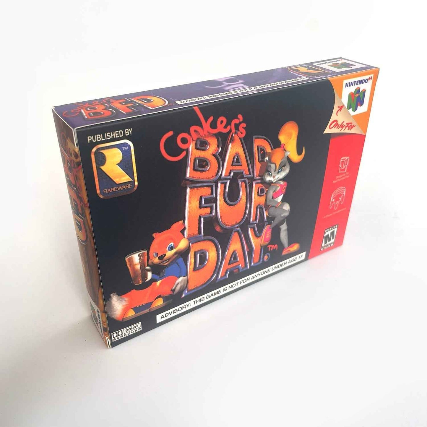 Conkers Game With N64 Case & Cart