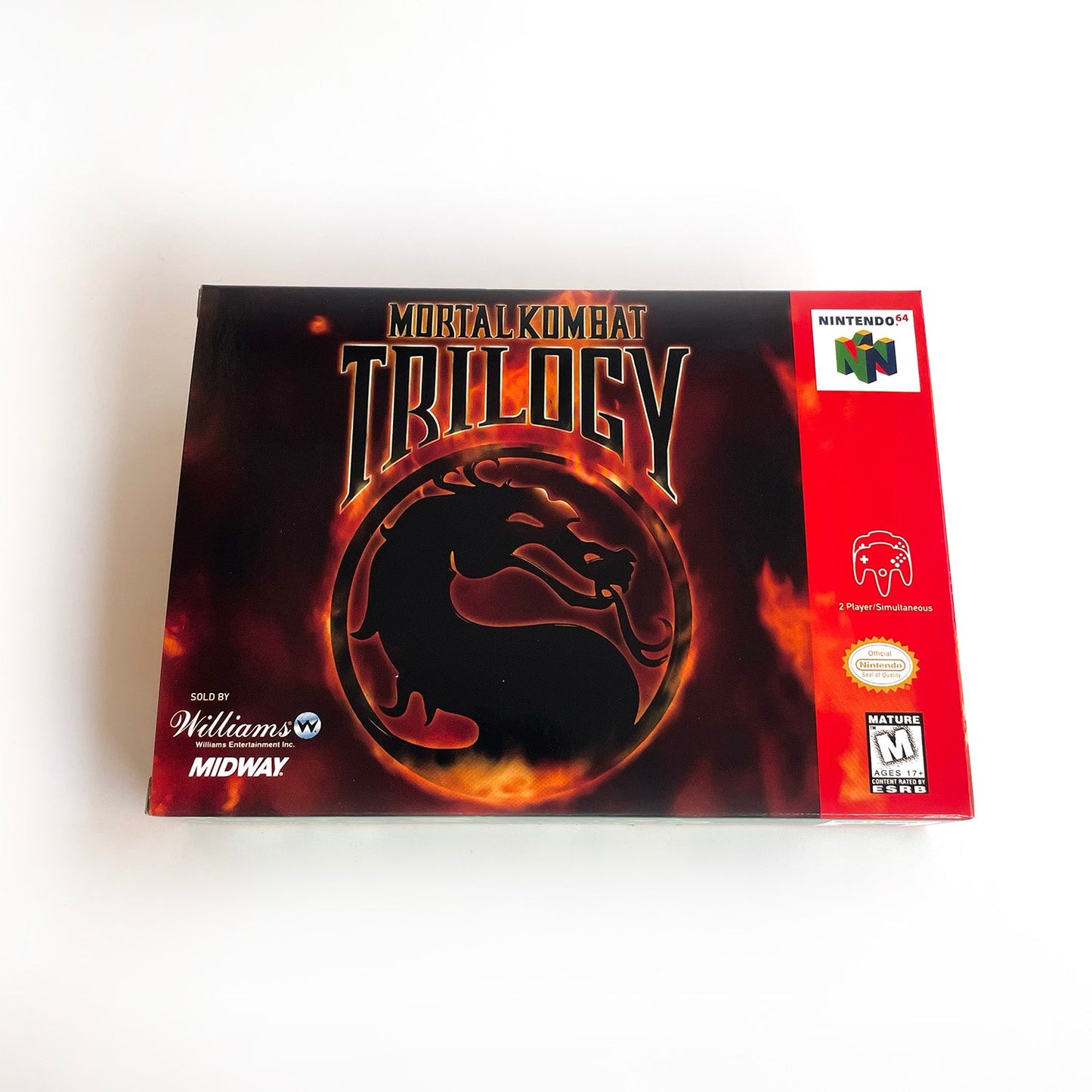 Mortal Kombat Game With N64 Case & Cart