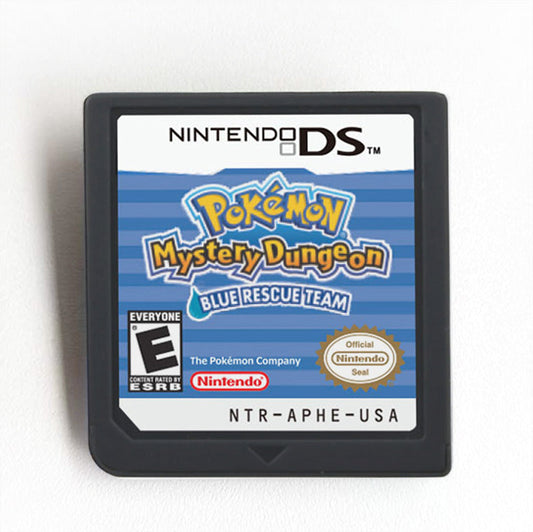 Pokemon Mystery Dungeon Blue Rescue Team Game Case & Cart