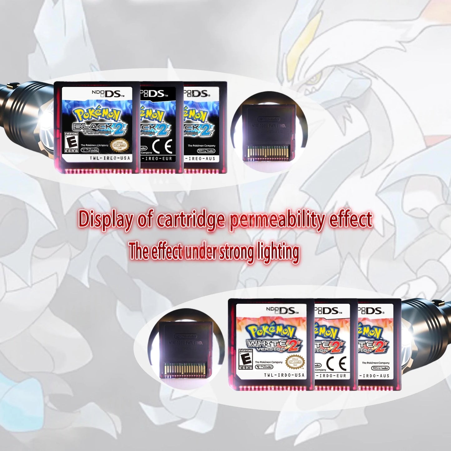 Pokémon Black Version 2 – Nintendo DS Game Cartridge (With Box) AAA+ Edition NO RTC Romcarts