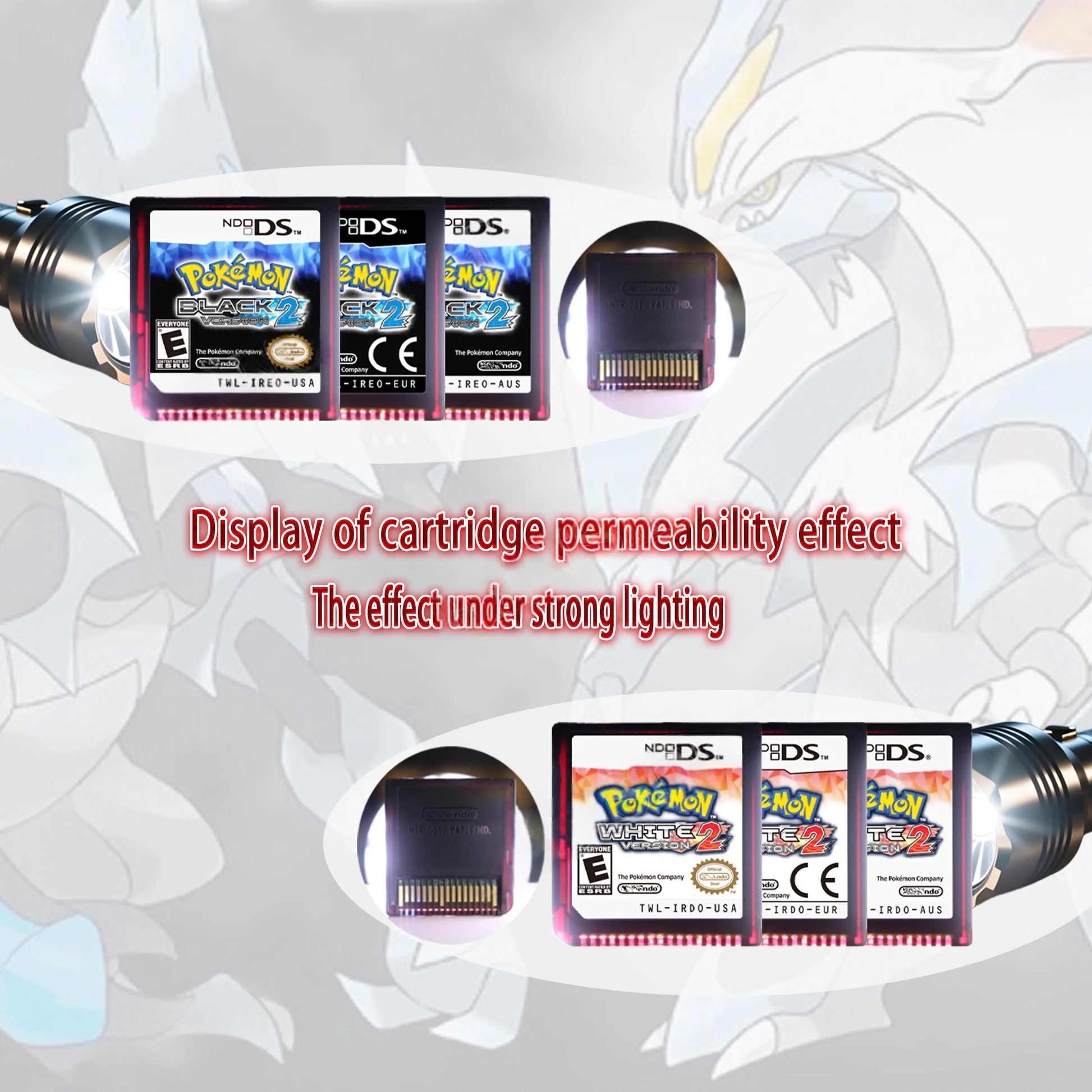 Pokémon Black Version 2 – Nintendo DS Game Cartridge (With Box) AAA+ Edition NO RTC Romcarts