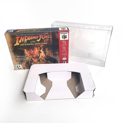 Indiana Jones And The Infernal Machine Game With N64 Case & Cart