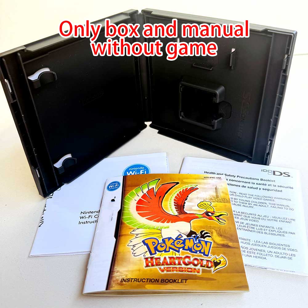 Pokemon Sealed Heartgold Ds Games Case & Cart