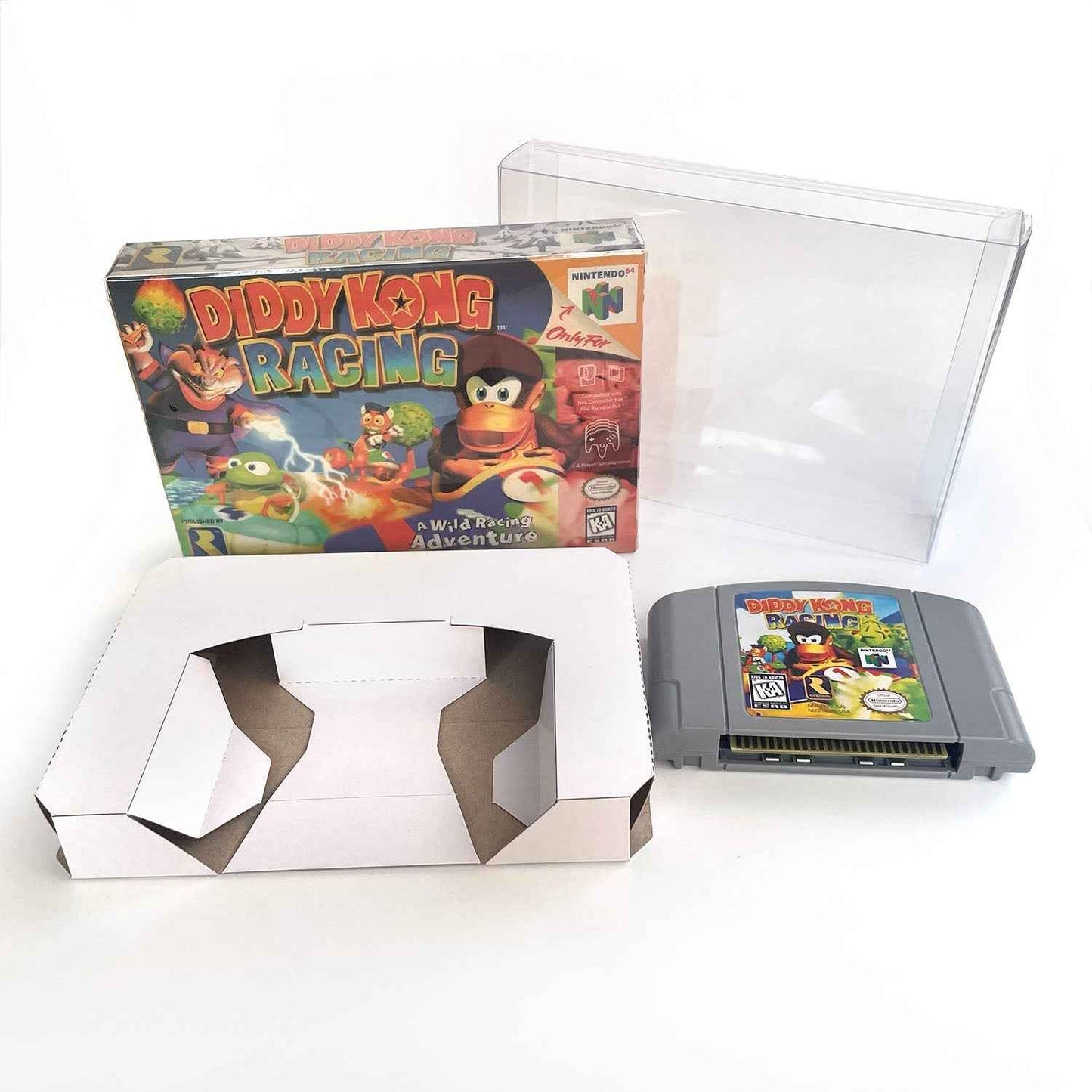Diddy Kong Racing Game With N64 Case & Cart