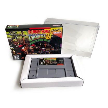 Donkey Kong Country 2: Diddy’s Kong Quest (USA) – SNES Game Cartridge (With Tray, Box & Manual) - Romcarts