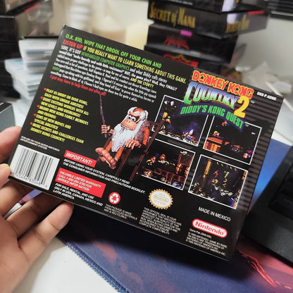 Donkey Kong Country 2: Diddy’s Kong Quest (USA) – SNES Game Cartridge (With Tray, Box & Manual) - Romcarts
