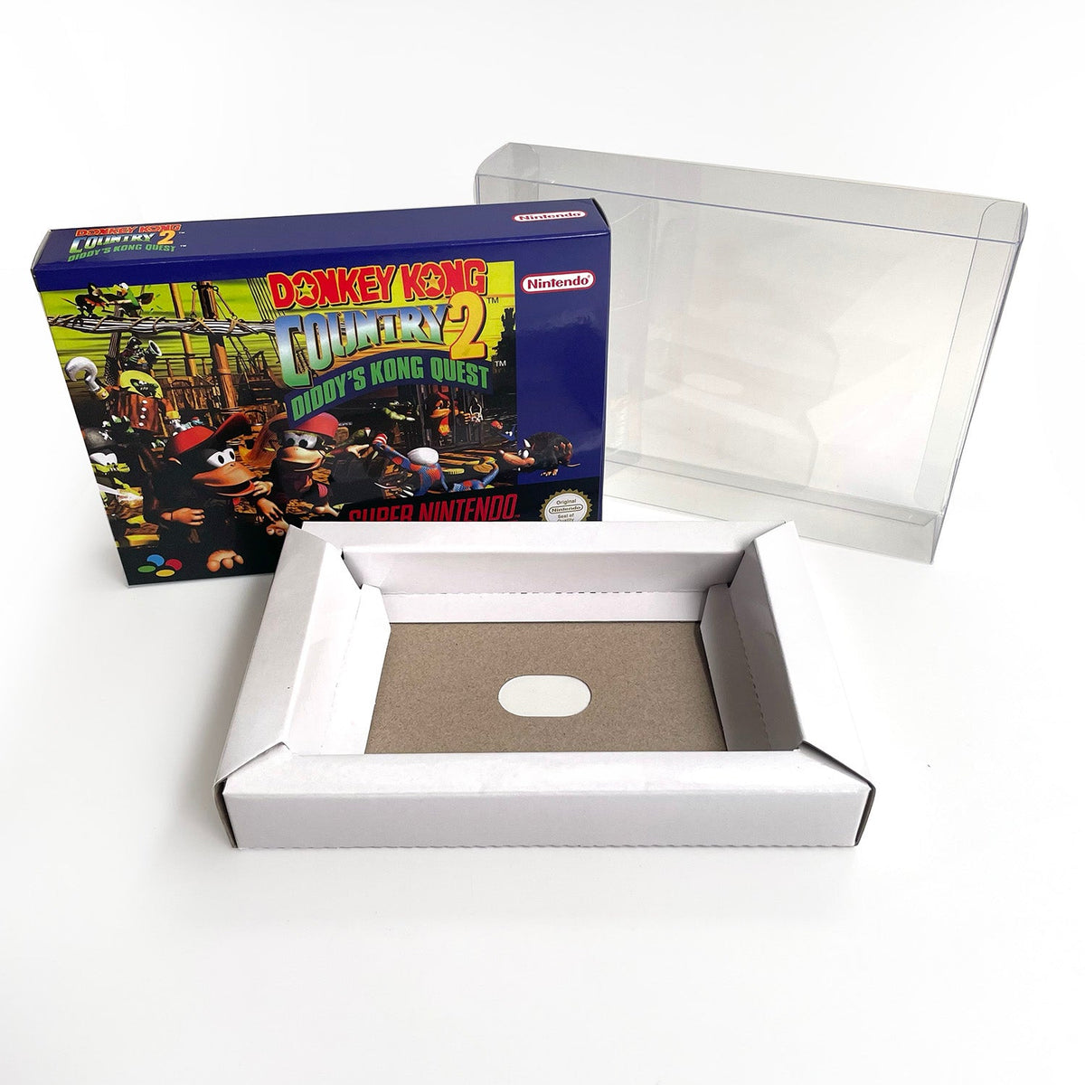 Donkey Kong Country 2: Diddy’s Kong Quest – PAL / Europe – Box & Tray & Case