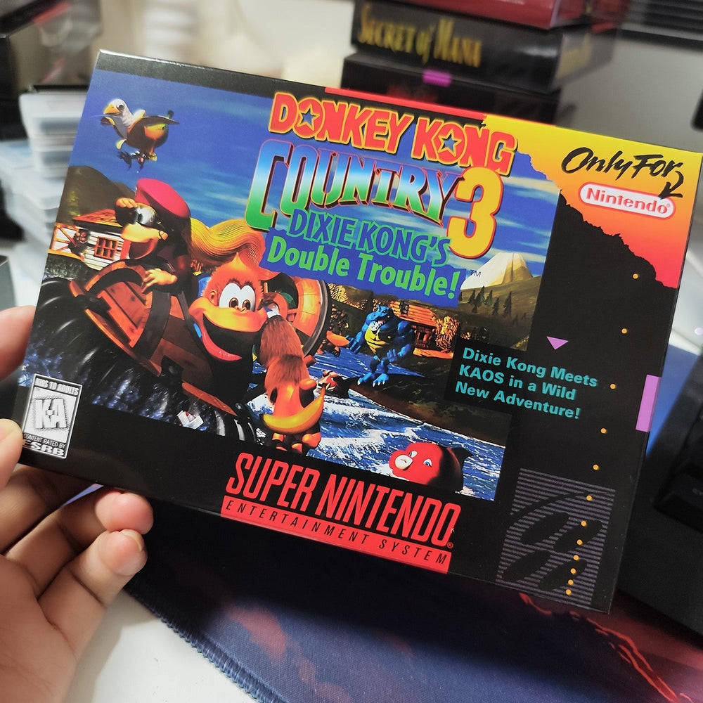 Donkey Kong Country 3: Dixie Kong’s Double Trouble! – SNES Game Cartridge