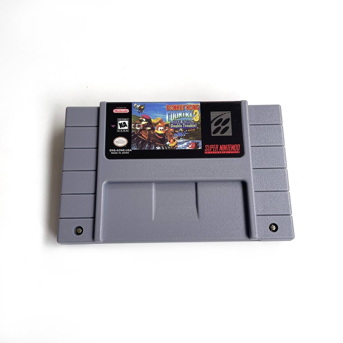 Donkey Kong Country 3: Dixie Kong’s Double Trouble (USA) – SNES Game Cartridge (With Tray, Box & Manual) - Romcarts