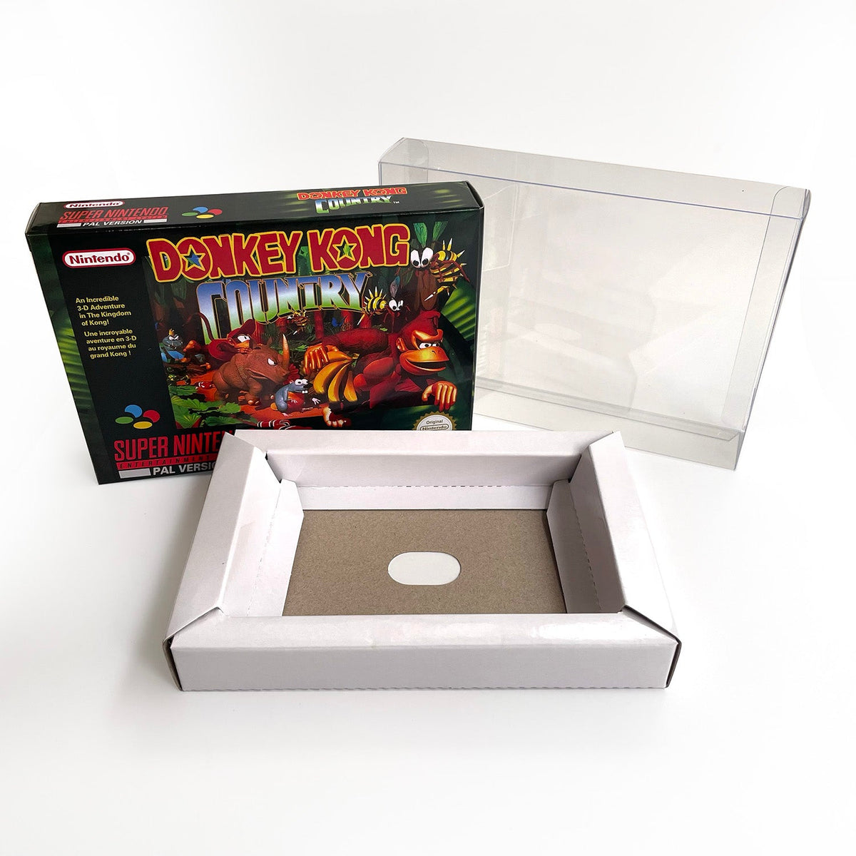 Donkey Kong Country – PAL / Europe – Box & Tray & Case