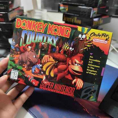 Donkey Kong Country (USA) – SNES Game Cartridge (With Tray, Box & Manual)