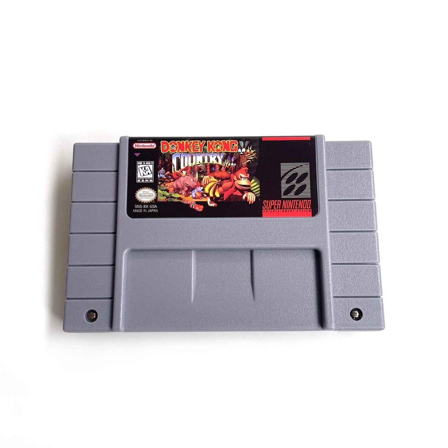 Donkey Kong Country (USA) – SNES Game Cartridge (With Tray, Box & Manual)
