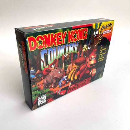 Donkey Kong Country (USA) – SNES Game Cartridge (With Tray, Box & Manual)