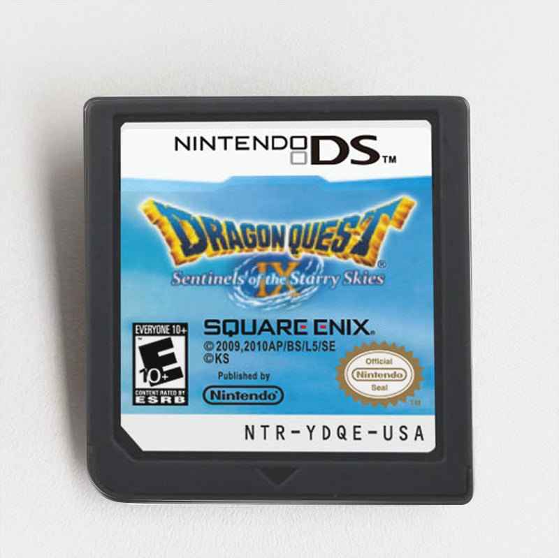 Dragon Quest IX Sentinels of the Starry Skies Game Case & Cart