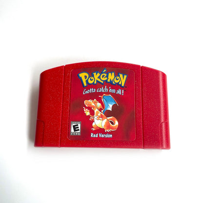 Pokemon Red Version Game With N64 Case & Cart