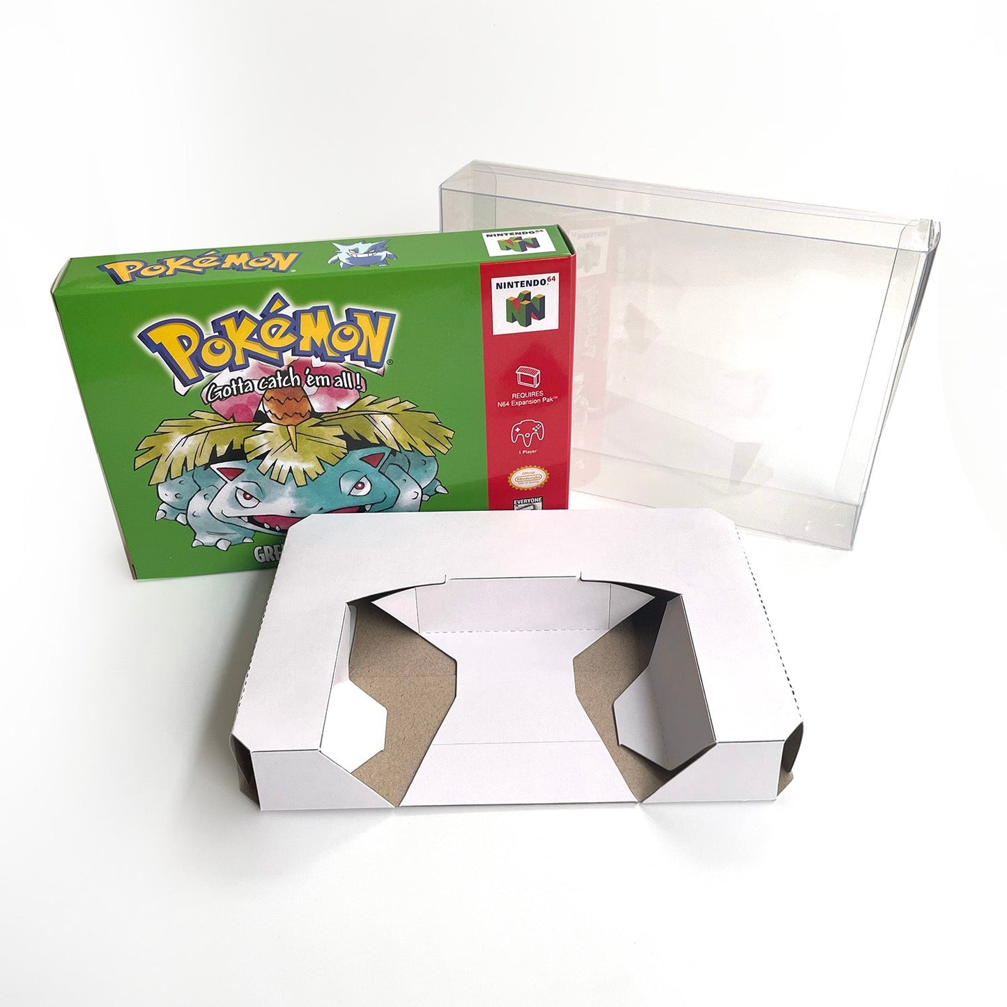 Pokemon Green Version Game With N64 Case & Cart