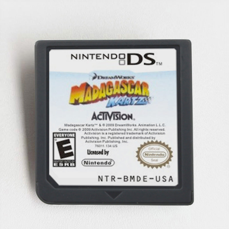 Madagascar Kartz Ds Wild Kart Racing with Movie Characters & Multiplayer Fun Game Case & Cart