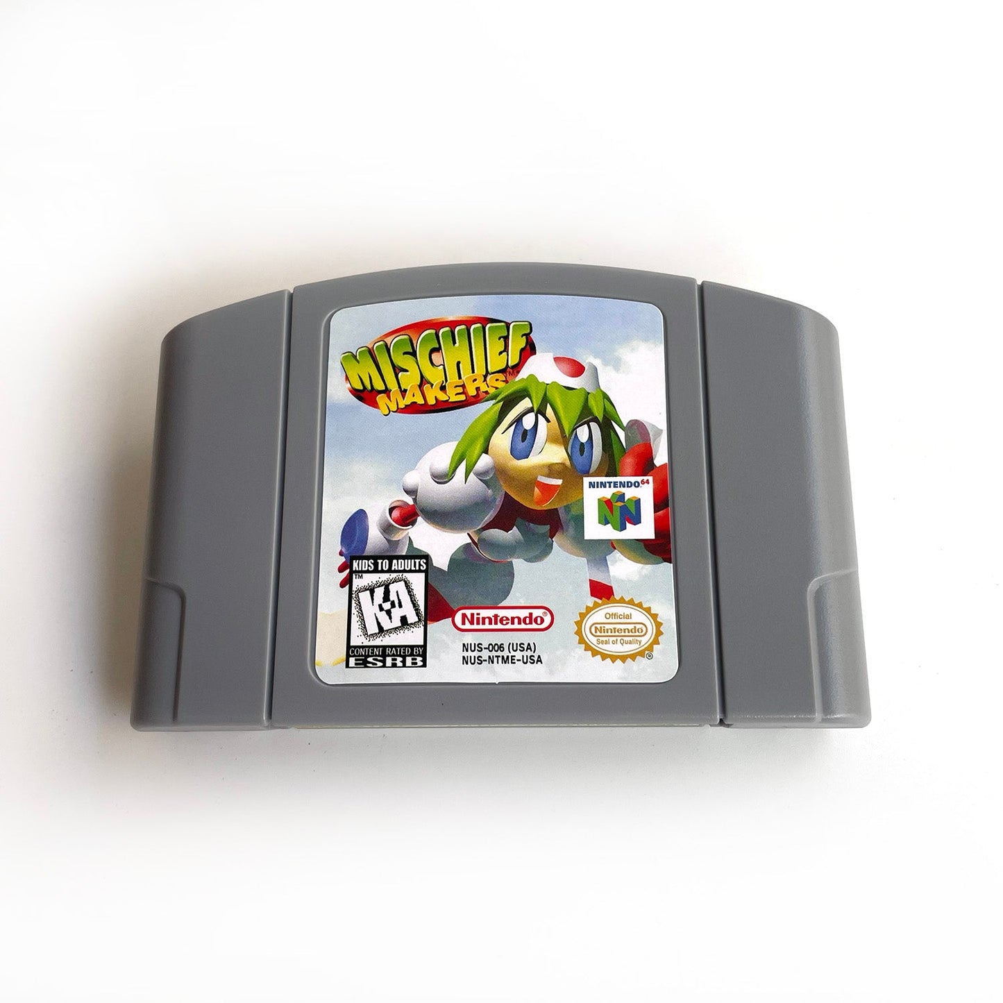 Mischief Makers Game With N64 Case & Cart