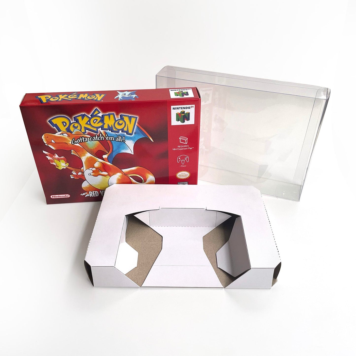 Pokemon Red Version Game With N64 Case & Cart