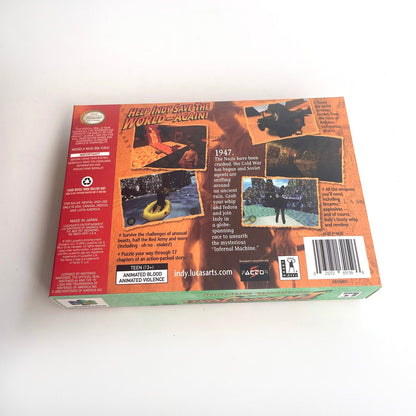 Indiana Jones And The Infernal Machine Game With N64 Case & Cart
