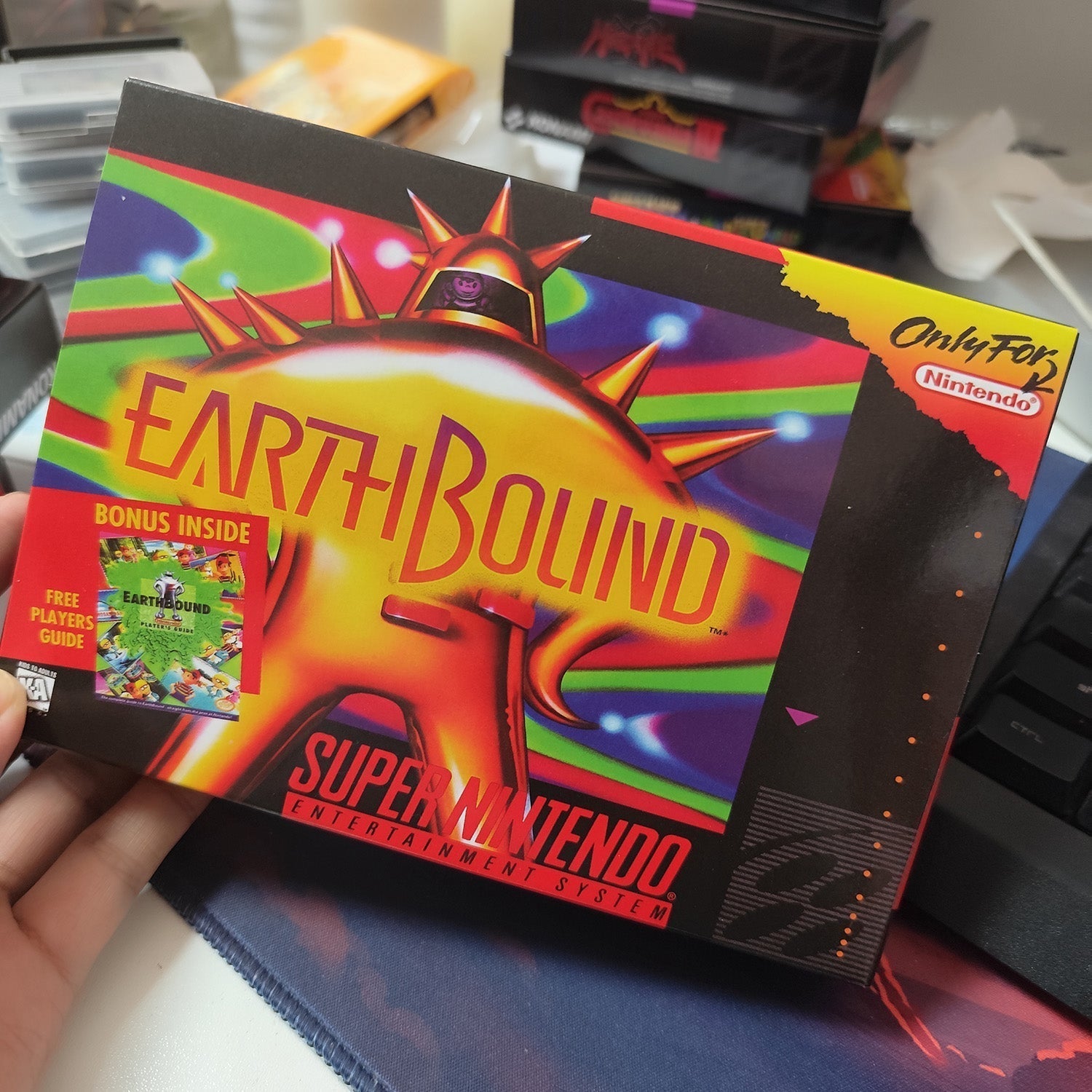 EarthBound – SNES Game Cartridge (With Tray, Box & Manual) - Romcarts