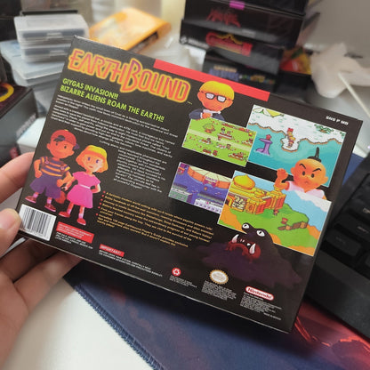 EarthBound – SNES Game Cartridge (With Tray, Box & Manual) - Romcarts