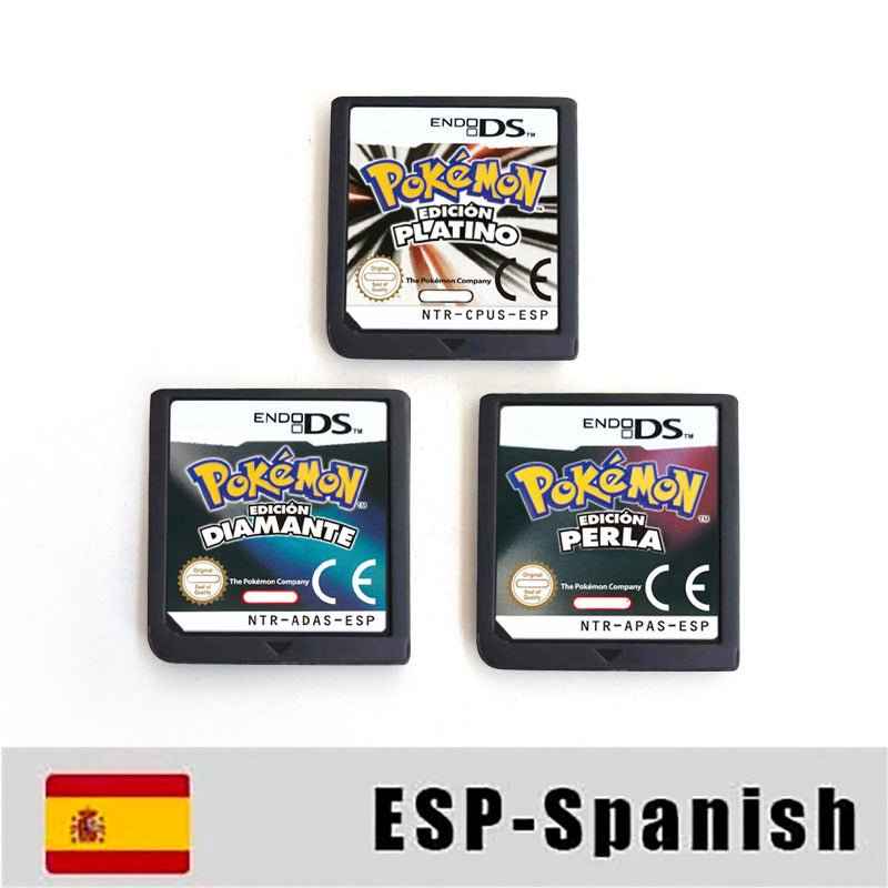 Esp Ita Fra Noe Pokemon Heartgold Soulsilver Platinum Diamond Pearl Nintendo Video Console Game Cardride Case & Cart (EUR)