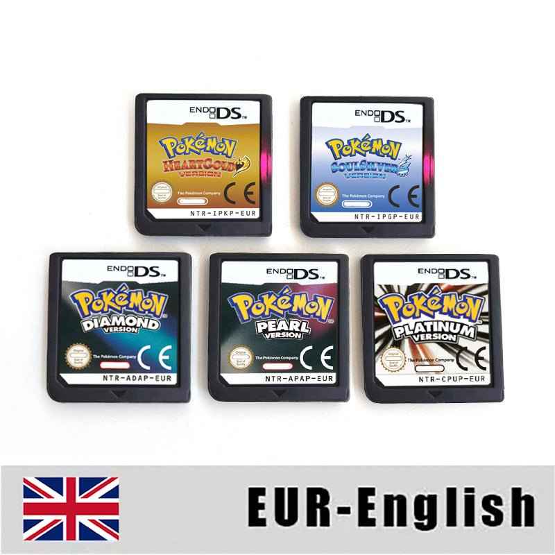 Esp Ita Fra Noe Pokemon Heartgold Soulsilver Platinum Diamond Pearl Nintendo Video Console Game Cardride Case & Cart (EUR)