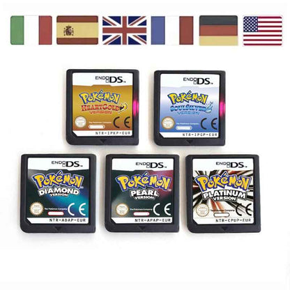 Esp Ita Fra Noe Pokemon Heartgold Soulsilver Platinum Diamond Pearl Nintendo Video Console Game Cardride Case & Cart (EUR)