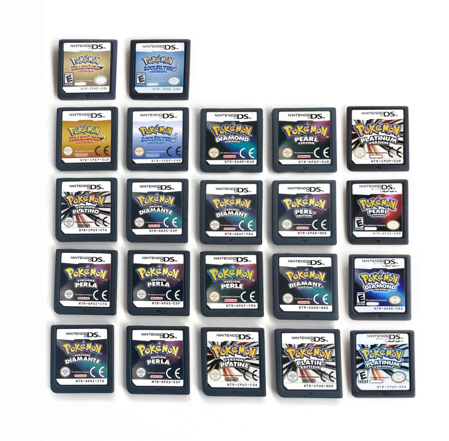 Esp Ita Fra Noe Pokemon Heartgold Soulsilver Platinum Diamond Pearl Nintendo Video Console Game Cardride Case & Cart (EUR)