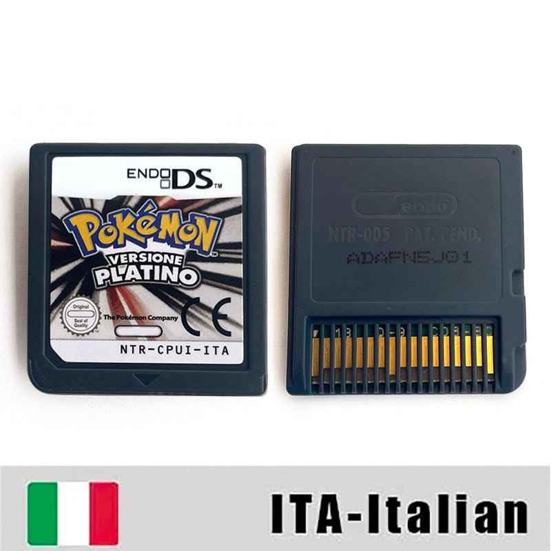 Esp Ita Fra Noe Pokemon Heartgold Soulsilver Platinum Diamond Pearl Nintendo Video Console Game Cardride Case & Cart (EUR)