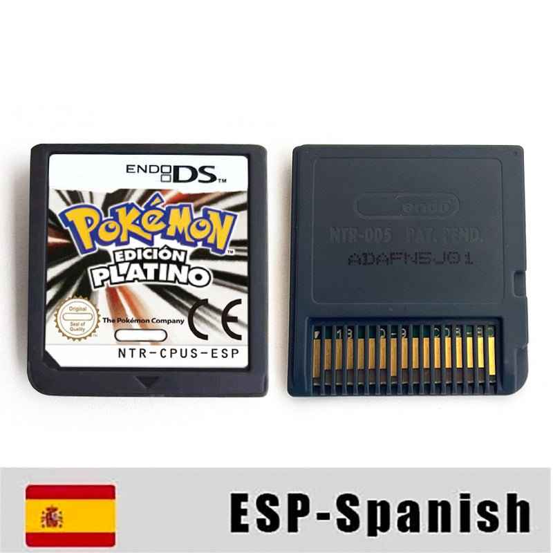 Esp Ita Fra Noe Pokemon Heartgold Soulsilver Platinum Diamond Pearl Nintendo Video Console Game Cardride Case & Cart (EUR)