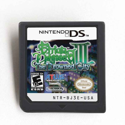 Etrian Odyssey III the Drowned City Game Case & Cart