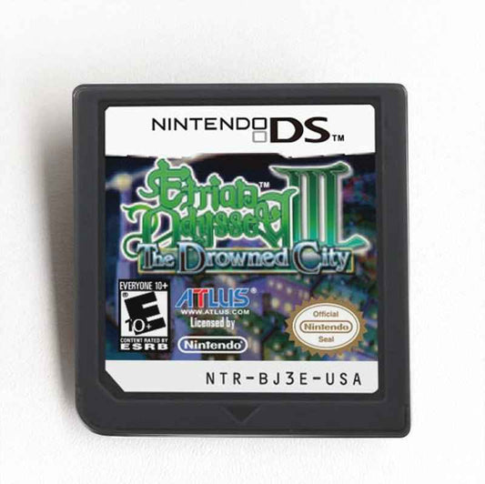 Etrian Odyssey III the Drowned City Game Case & Cart