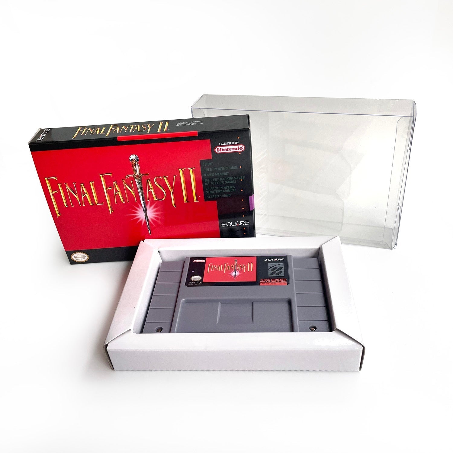 Final Fantasy II (USA) – SNES Game Cartridge (With Tray, Box & Manual) - Romcarts