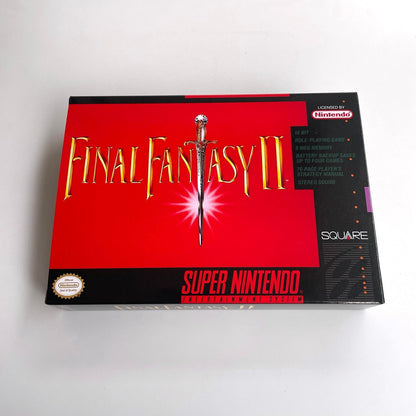 Final Fantasy II (USA) – SNES Game Cartridge (With Tray, Box & Manual) - Romcarts