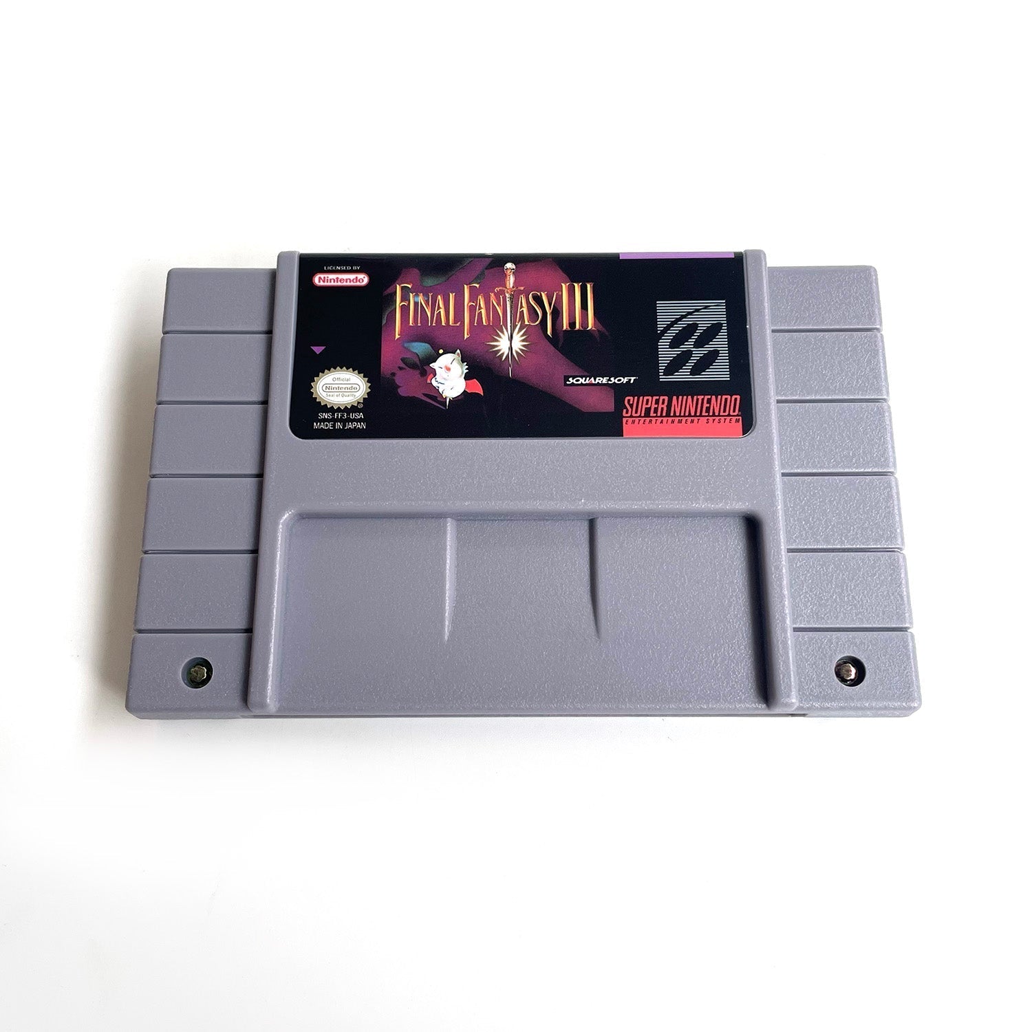 Final Fantasy III – SNES Game Cartridge (With Tray, Box & Manual) - Romcarts