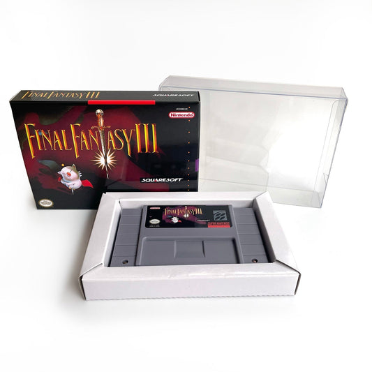 Final Fantasy III – SNES Game Cartridge (With Tray, Box & Manual) - Romcarts