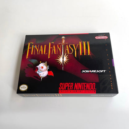 Final Fantasy III – SNES Game Cartridge (With Tray, Box & Manual) - Romcarts